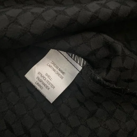 NWT Junie Blake Black Larynn Dress With Zipper Closure Size S - Picture 7 of 10